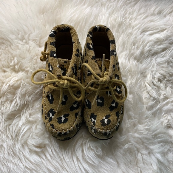 Akid brand leopard print moccasins - Picture 2 of 4